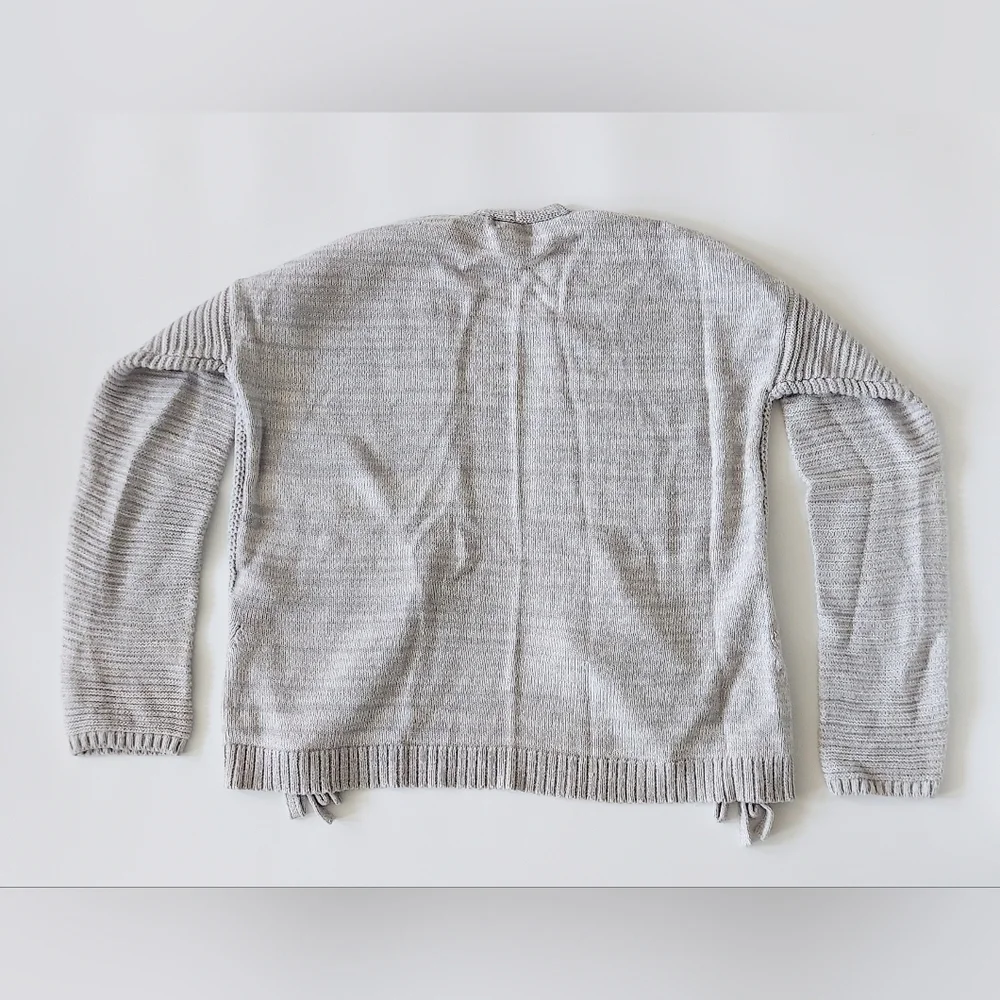 Cat & Jack Open Front Cardigan Long Sleeve Gray Sweater Size 14 / 16